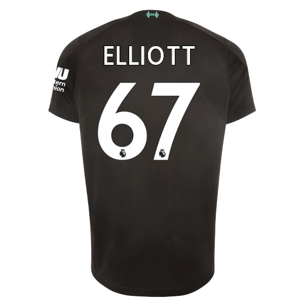 Trikot Liverpool NO.67 Elliott Ausweich 2019-20 Schwarz Fussballtrikots Günstig